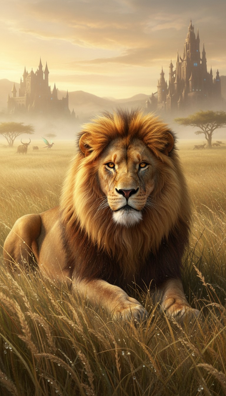 Survival's Shadow: A Lion's Harrowing Journey Through Fear and Hunger