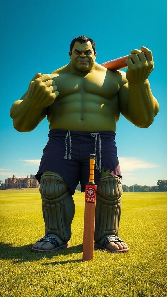 Hulk's Epic Cricket Match with Friends