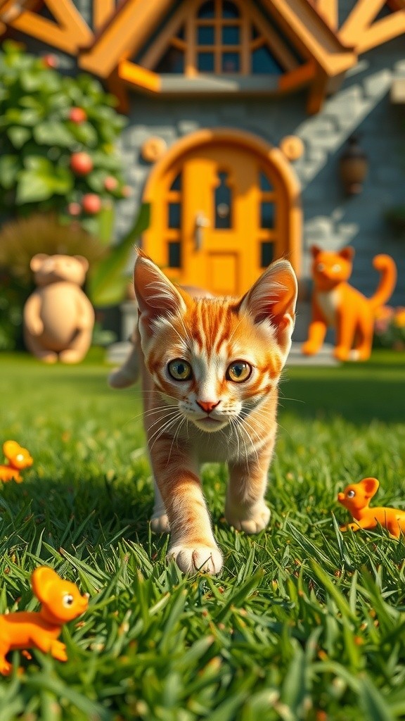 The Doorbell Surprise: A Playful Cat Adventure