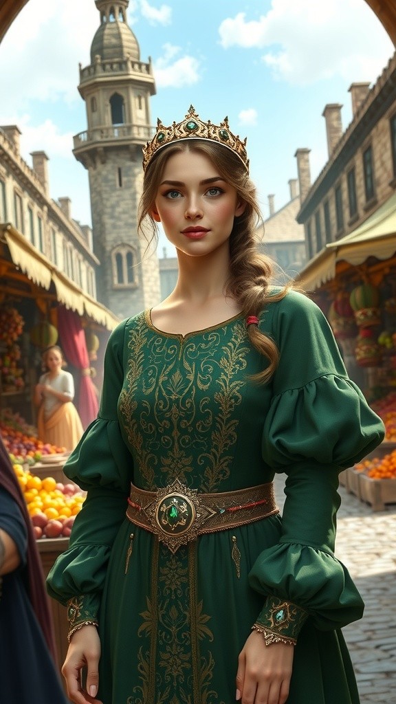 Guinevere's Market Adventure: The Cat Companion