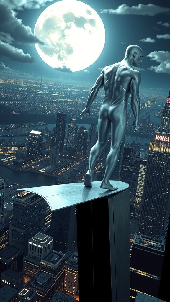 Silver Surfer vs Sentinels: Cosmic Showdown