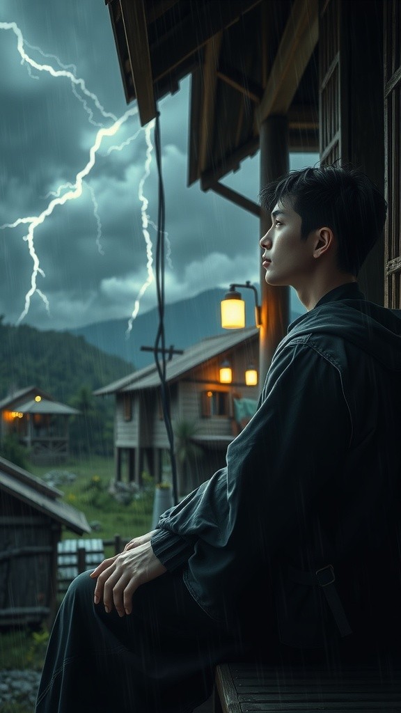 Cahaya di Malam Hujan