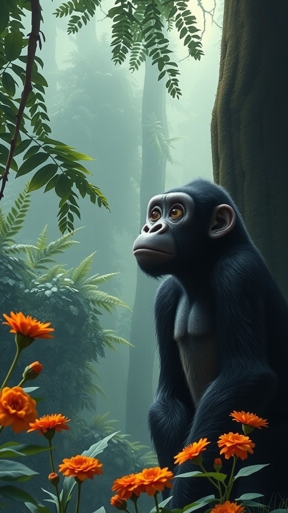 A Gorilla Contemplates Choice and Morality