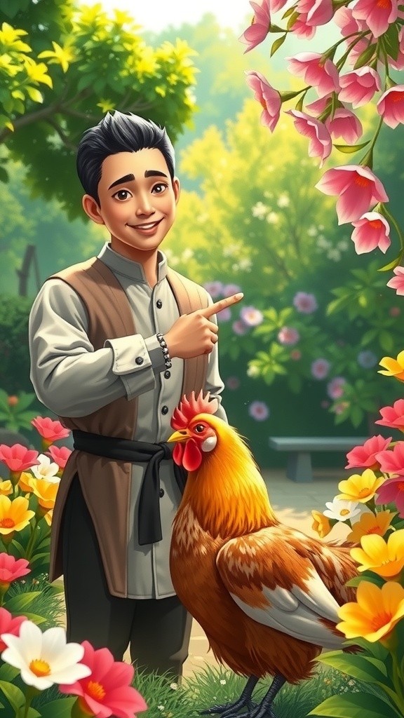 Ayam Pintar Berkokok untuk Hitung