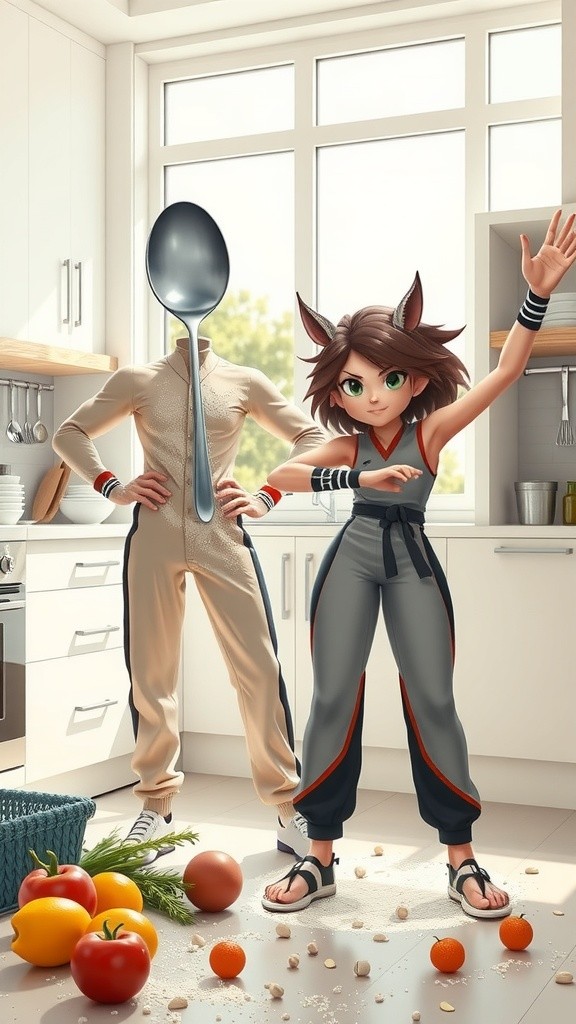 Spoon Man and Fork Woman