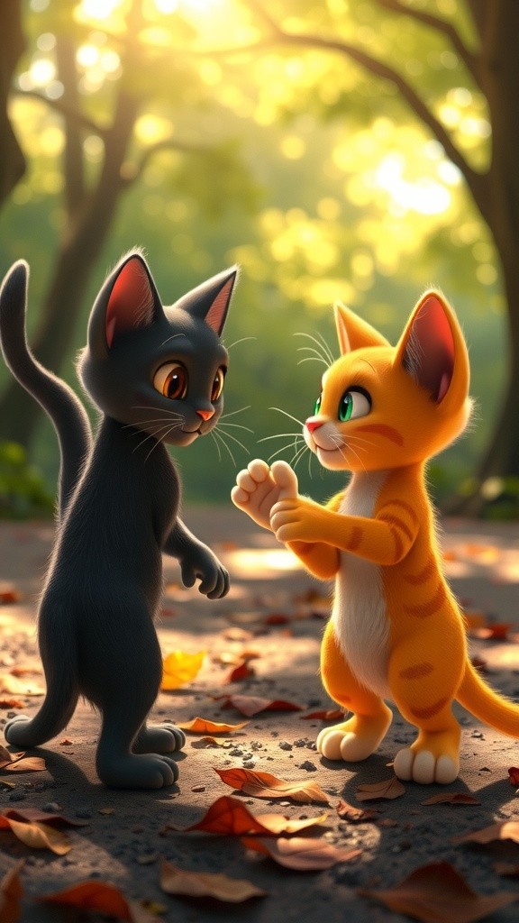 Cats' Rivalry Turns to Friendship