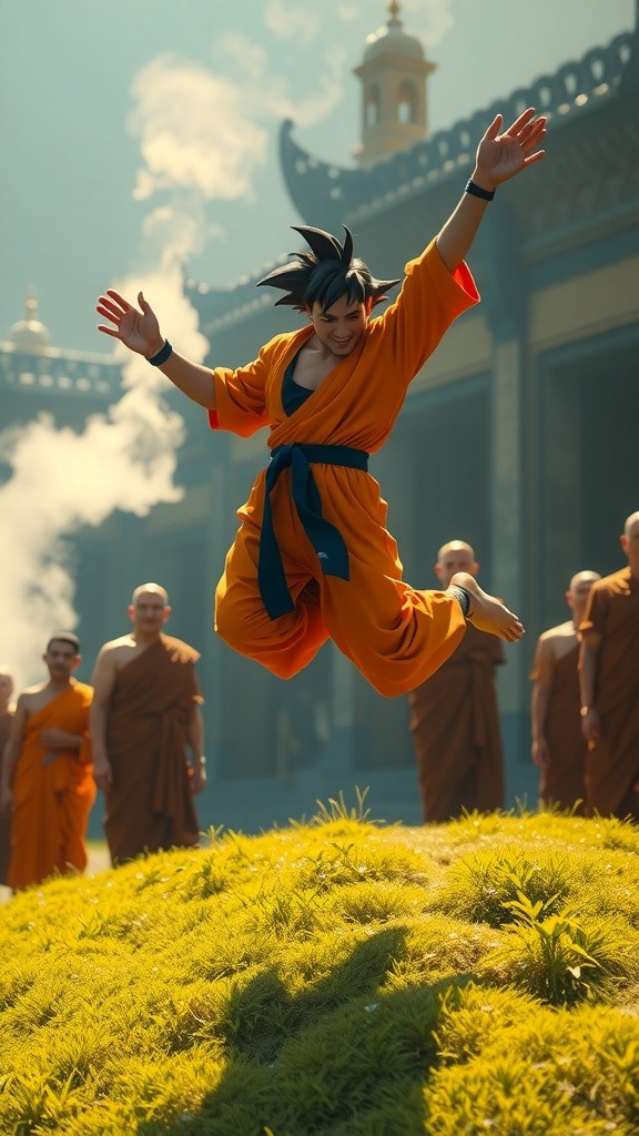 Goku's Encounter with the Monks