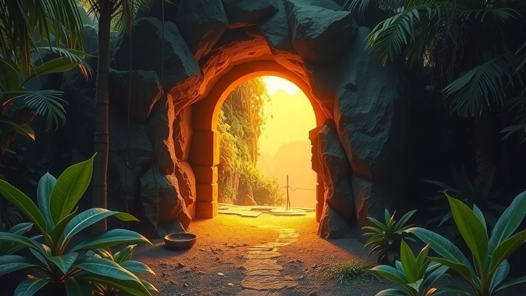 आलसी शेर और बोलने वाली गुफा