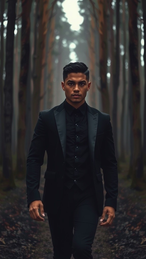 Bayangan di Hutan Malam