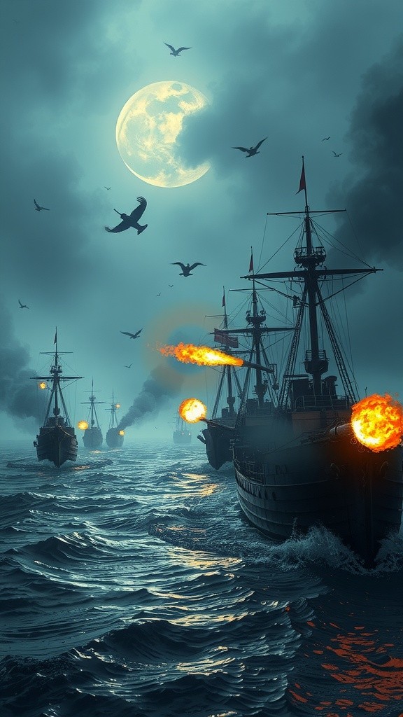 Pertarungan di Tengah Laut