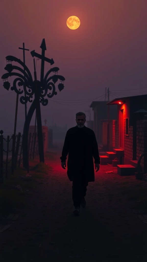Dusk Delights: A Humorous Fall in a Pakistani Village