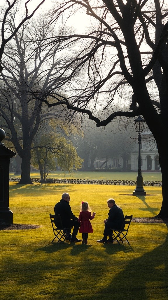 Cinematic Portrait of a Young Girl in a Serene Park Setting