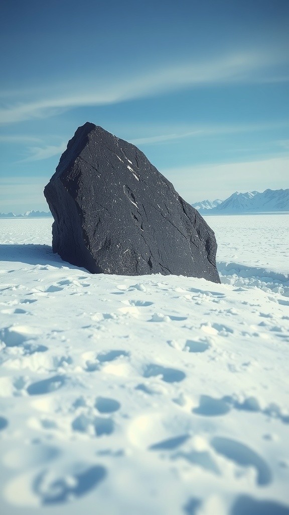 Mystery of the Pulsing Black Stone in Antarctica