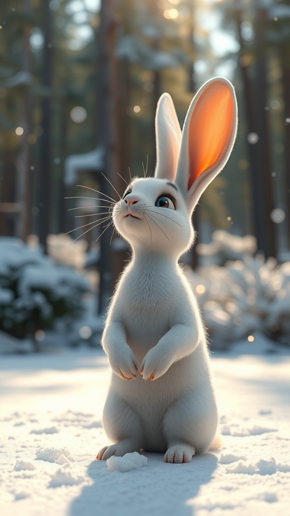 Desperate Rabbit Seeking Sustenance