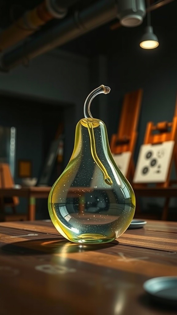 Slicing Glass Made Fruits