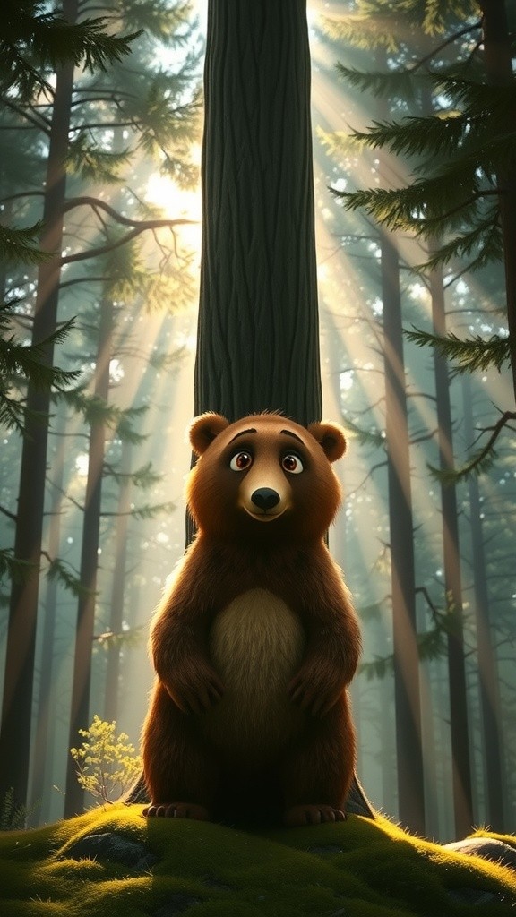 A Bear Stuck in Trees