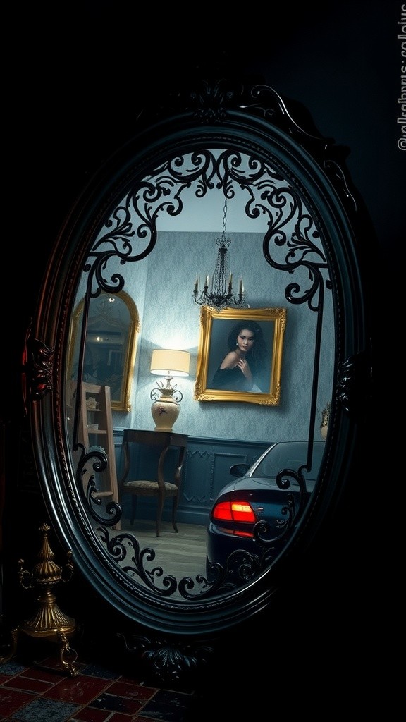 I think the mirror shows me more than my reflection