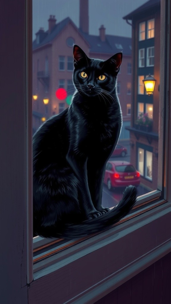 Kisah Kucing Hitam yang Tenang