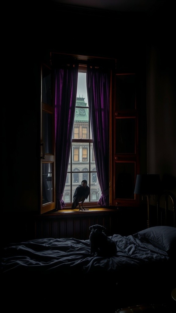 I saw the shadow in the corner