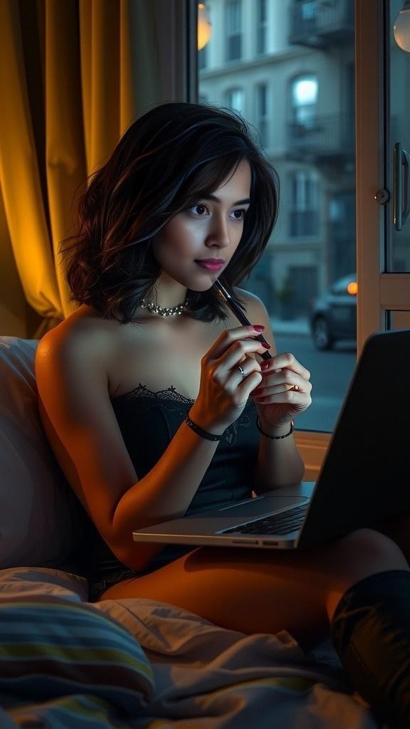 Bayangan Malam di Cermin