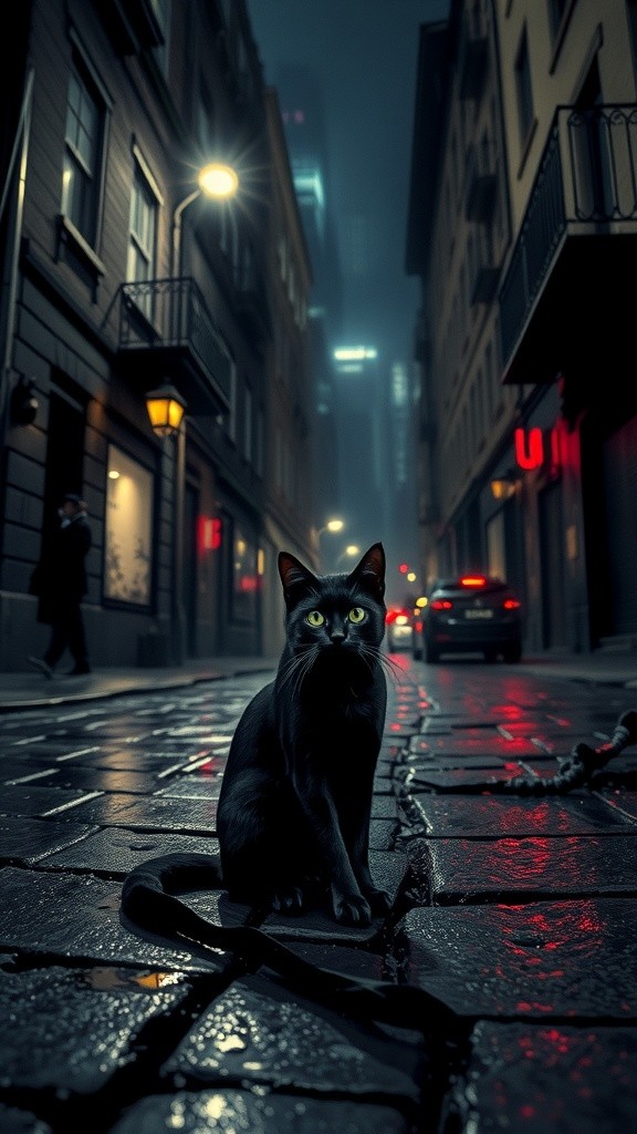 Kucing Hitam dan Rahasia di Rumah Kosong