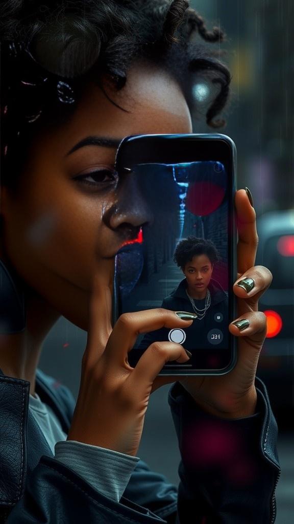 Unseen Presence: The Selfie Camera Glitch