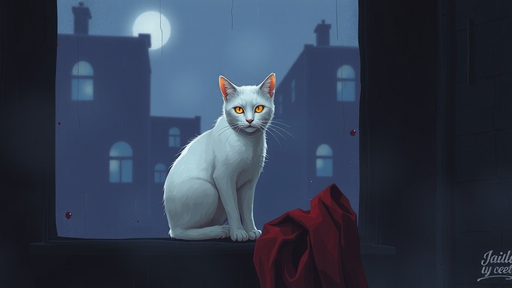 Gaze of the Night: The Cat's Bloodied Watch