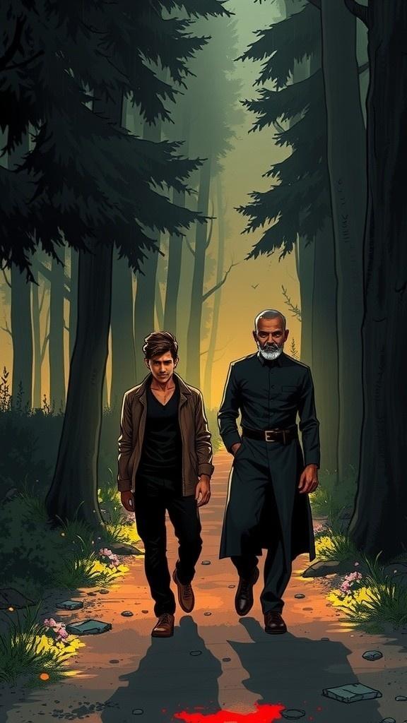 The Watchful Statue: A Night in the Forest