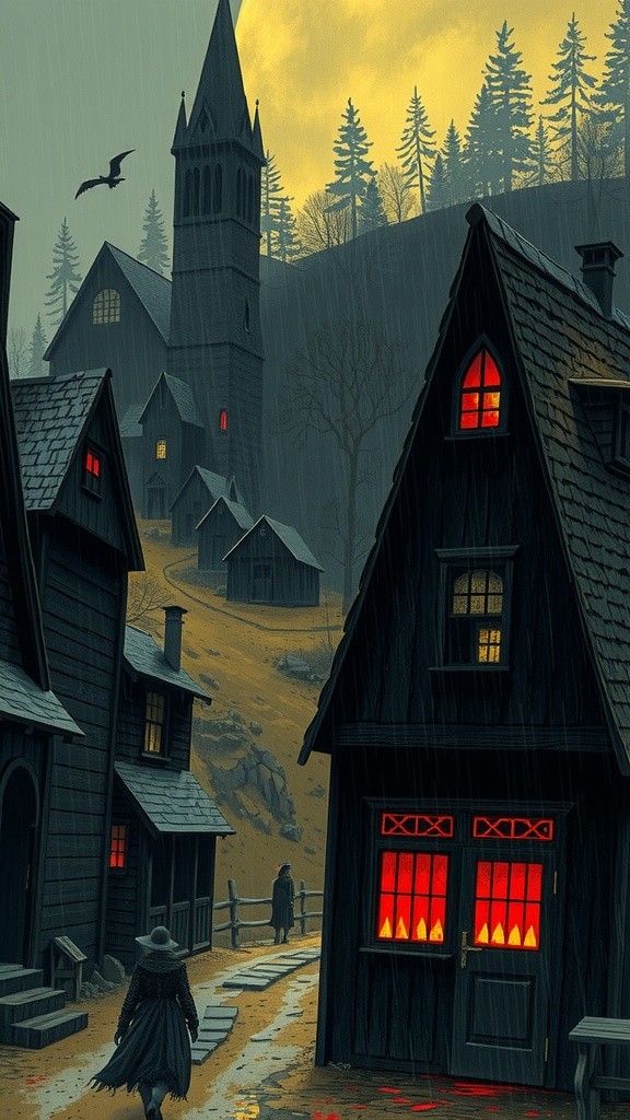A Glimpse of the Past: A Futuristic Woman in an 1800s Village