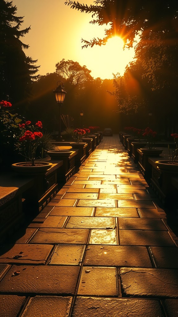 Dancing in the Garden: A Romantic Moment