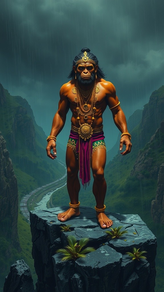 हनुमानजी के कंधों पर श्री राम और लक्षमन