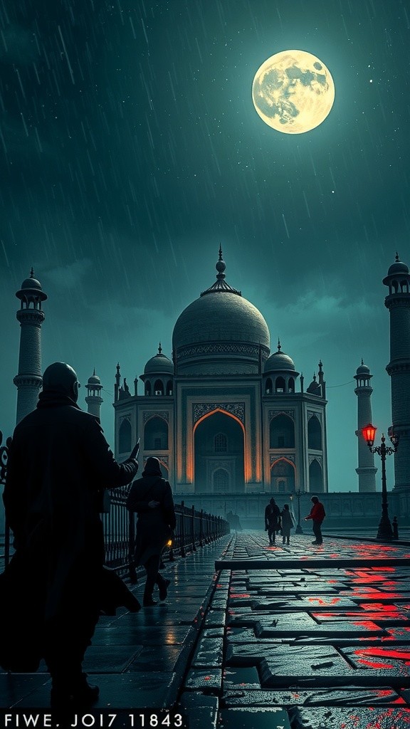 Whispers of the Taj Mahal: A Haunting After Dark