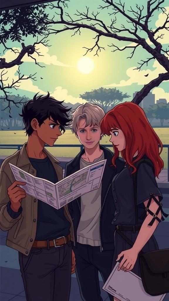 Three Friends in a Haunted Place: A Horror Cartoon Adventure