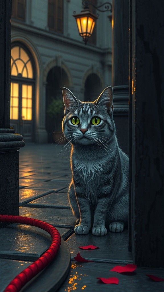 The Stray Cat and the Kind Old Lady