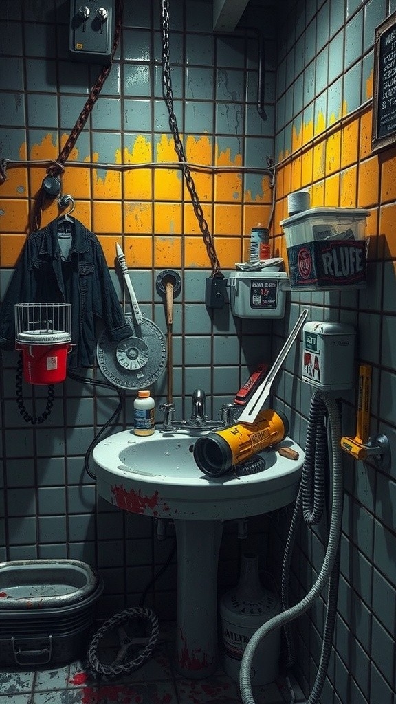 Tile Repair in Washroom by Haider Fit Out Team