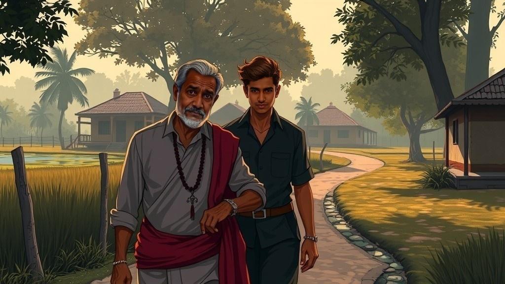 गाँव की शांति और रात का रहस्य