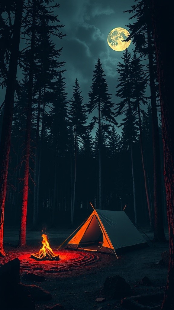 Misteri Tengah Malam di Tenda Hutan