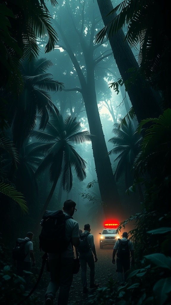 Enigmatic Depths: A Surreal Journey Through the Amazon's Dark Secrets