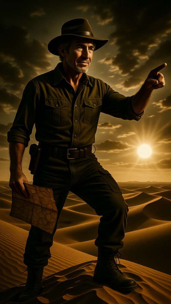 Lost in the Desert: Encounter with a Scary Man