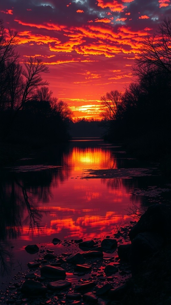 A Heartfelt Connection by the Stream