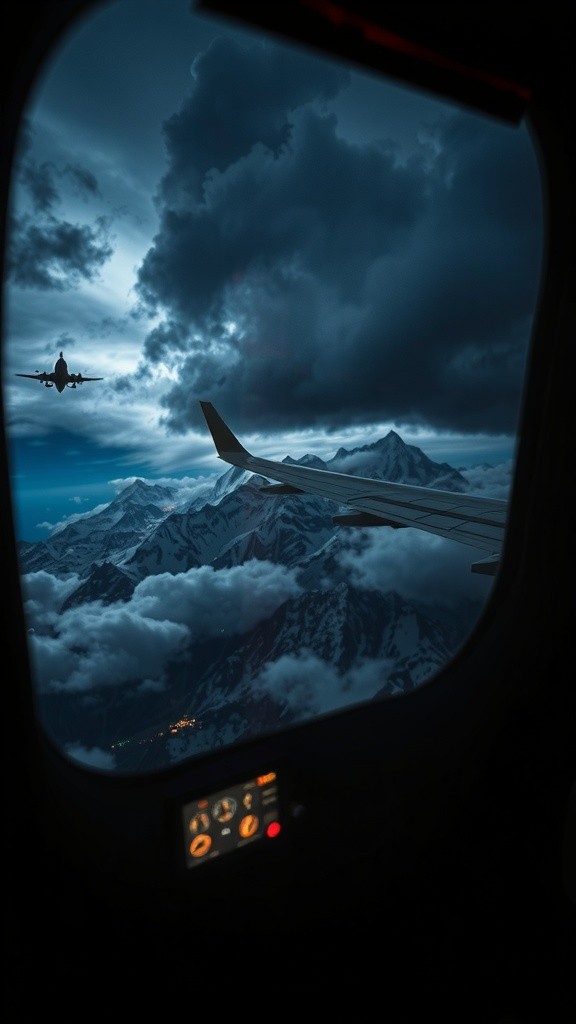 Mountain Plane Crash Scene