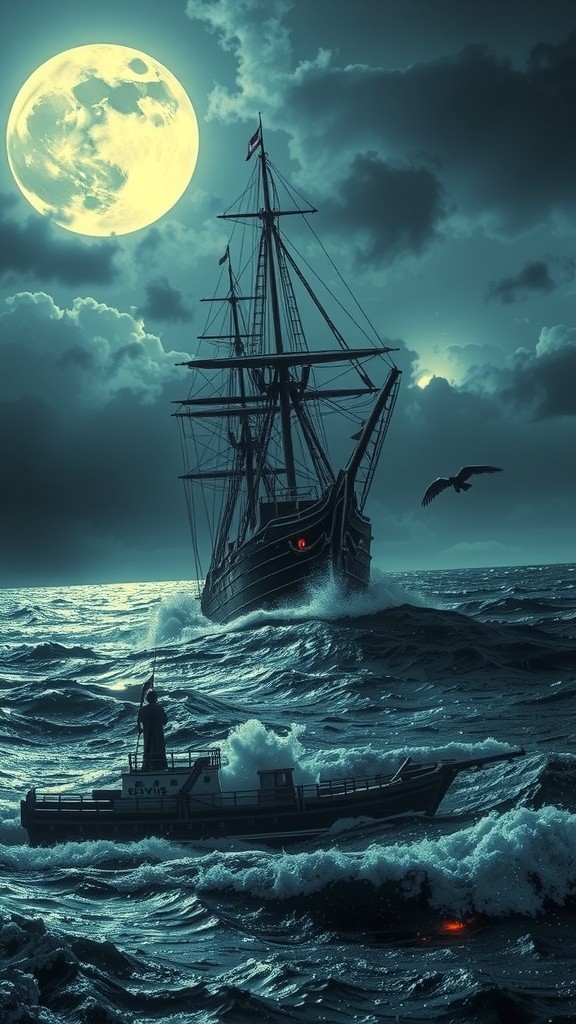 Monstrous Sea Behemoth Devours Pirate Ship