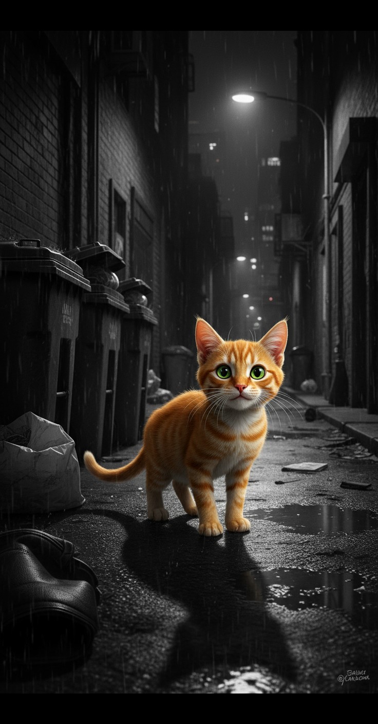 Whiskered Hero: The Cat That Soars
