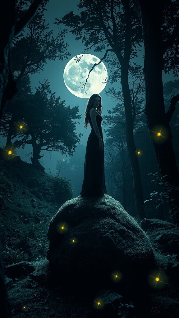 Moonlit Meetings: A Tale of Night and Day