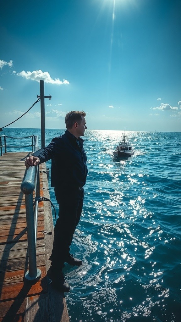 Boy's Ocean Adventure: Encountering Monsters and Sharks