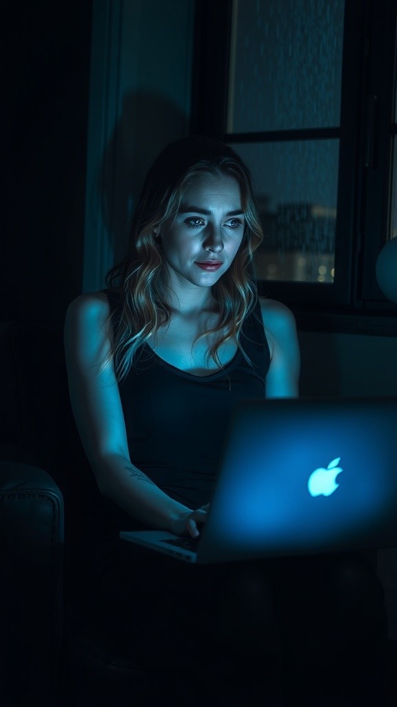 Digital Shadows: A Haunting Encounter