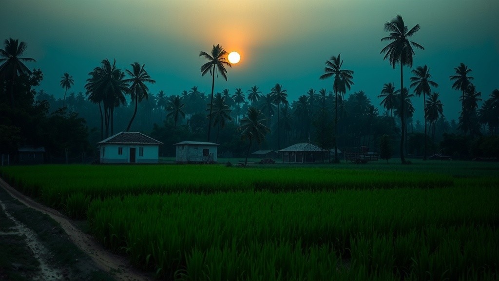 Morning Serenity in Rural India