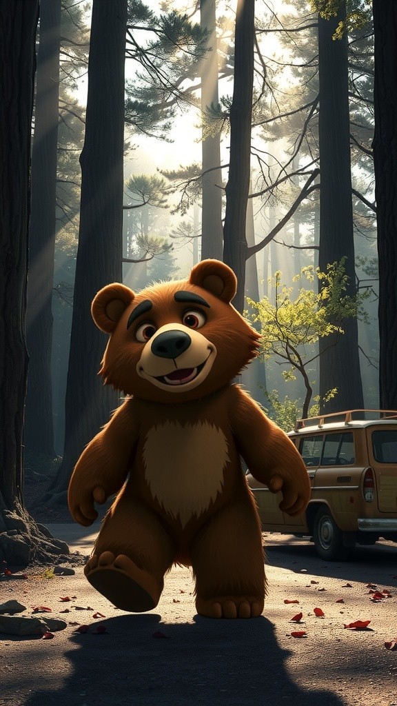 A Bear in a Car!