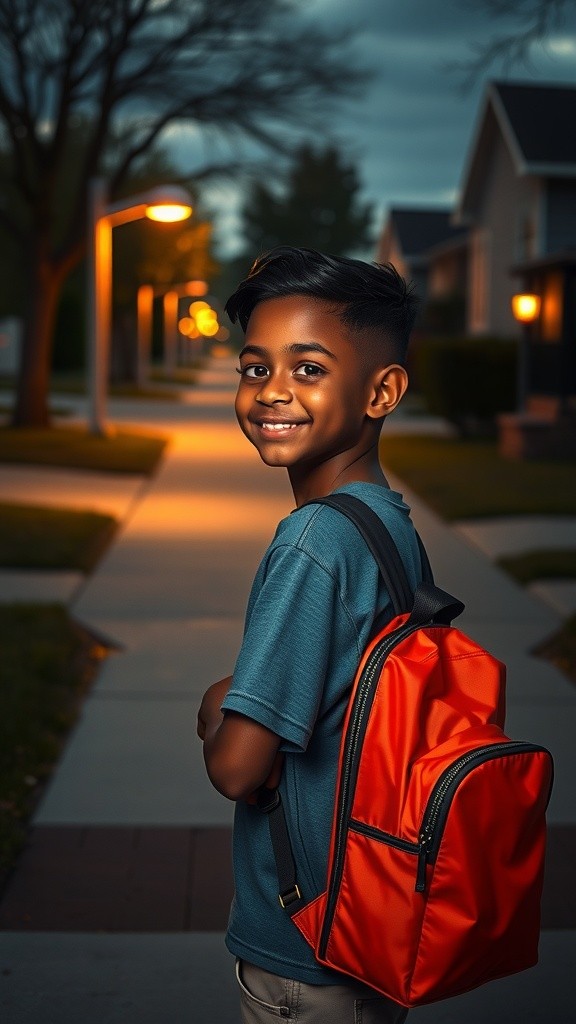 A Boy's Morning Adventure
