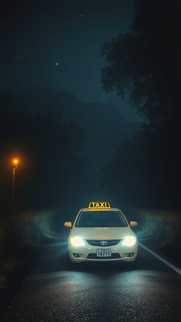The Haunting Taxi Ride: A Ghostly Encounter